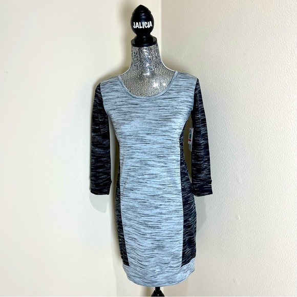 Jessica Simpson Active Women's size Small Gray Heathered Pullover Bodycon DRESS - Picture 1 of 7